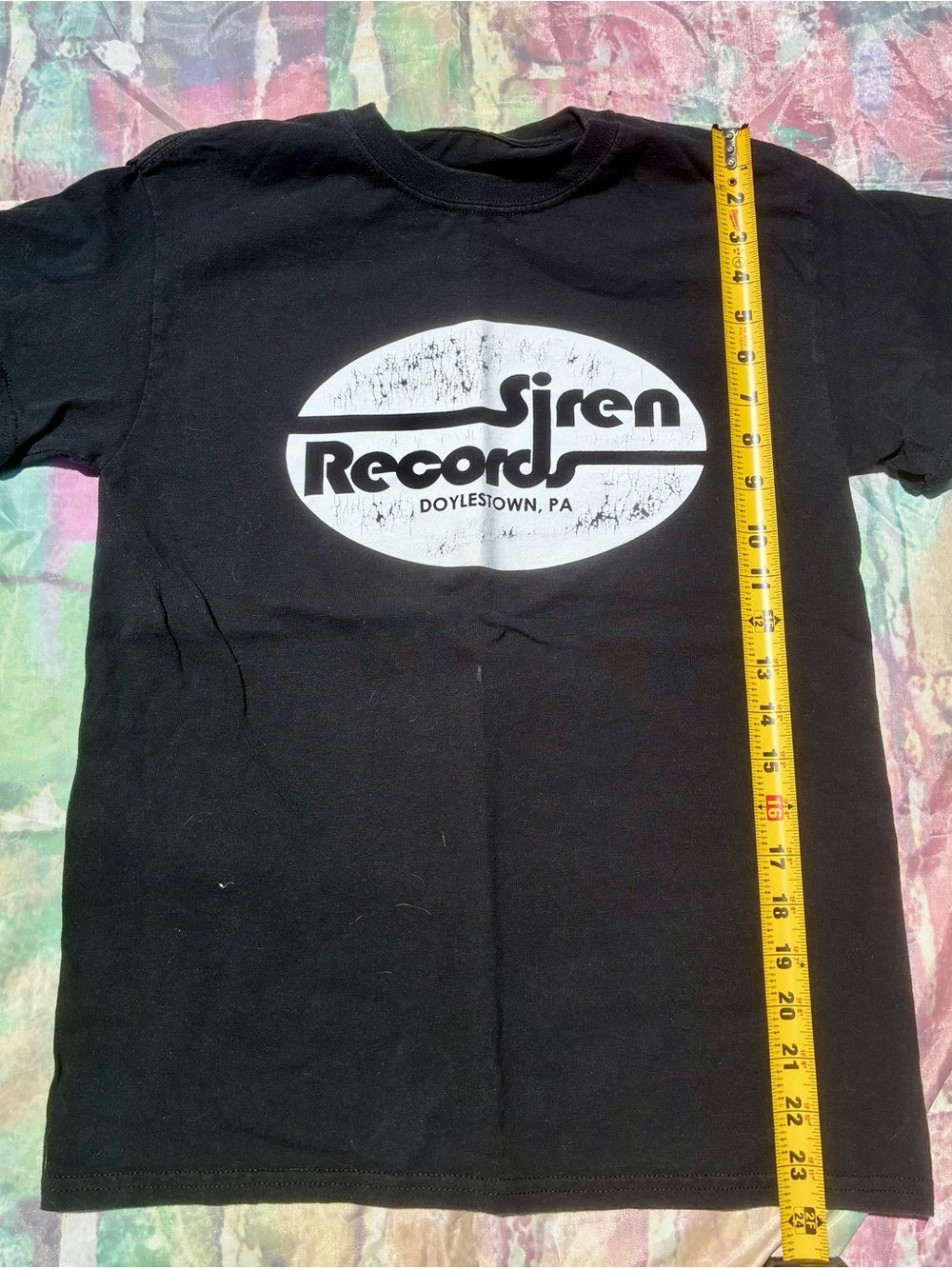 Doylestown PA Black vintage retro record store, Punk Logo T-Shirt